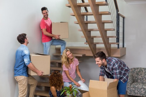 Packing and loading items for a Bayswater moving truck