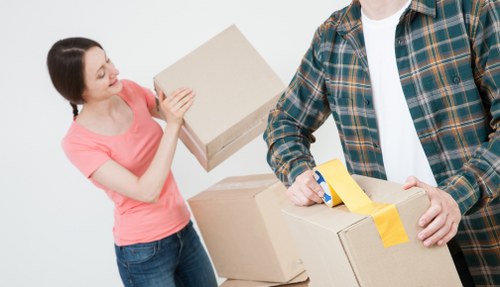 Customer booking a house move with a man and van service