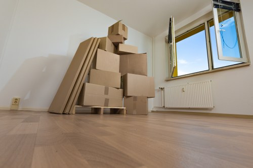 Waste collection and lawful disposal during a man and van job