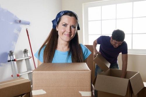Office move preparation checklist and labelled boxes in Bayswater